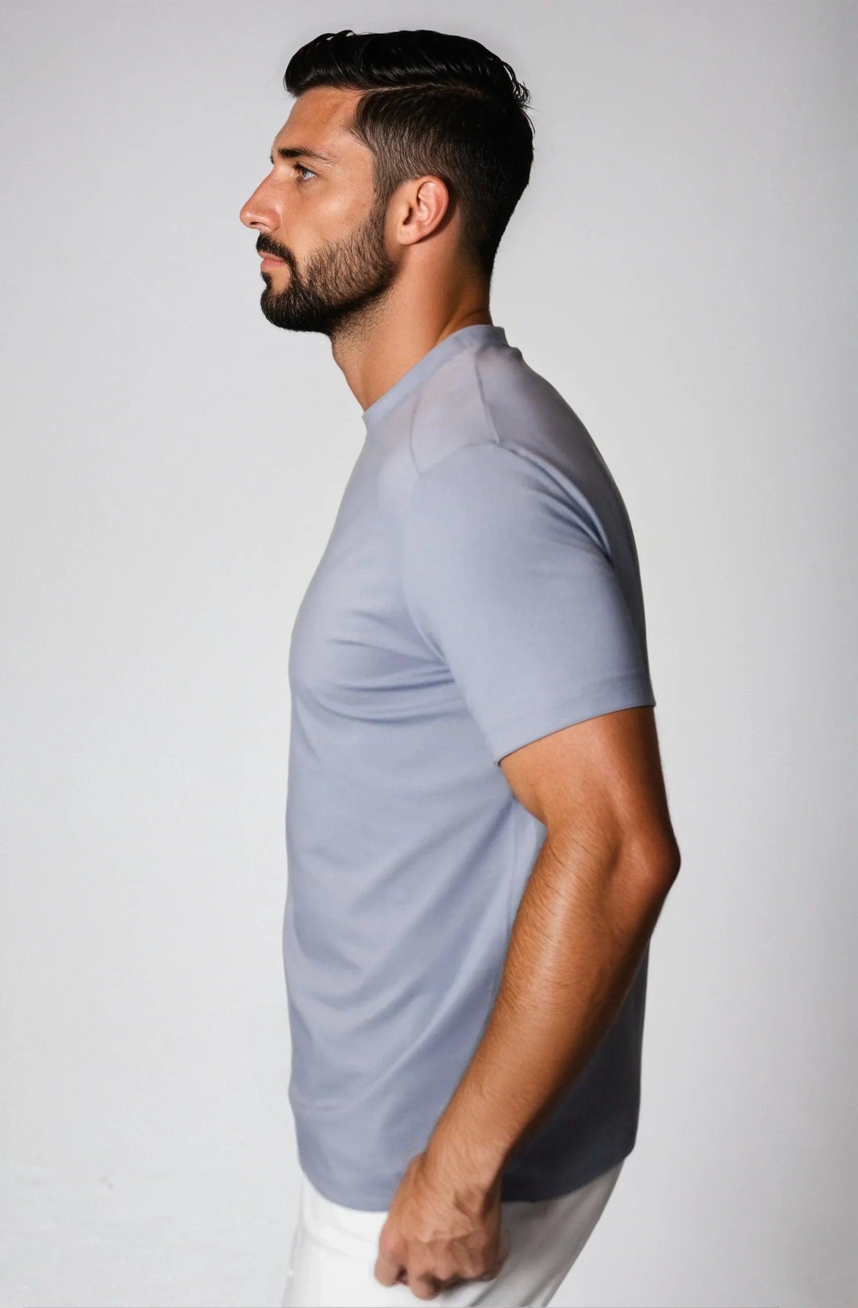 Buki Buki Cinqo Tech Tee - Orchid — detail close-up