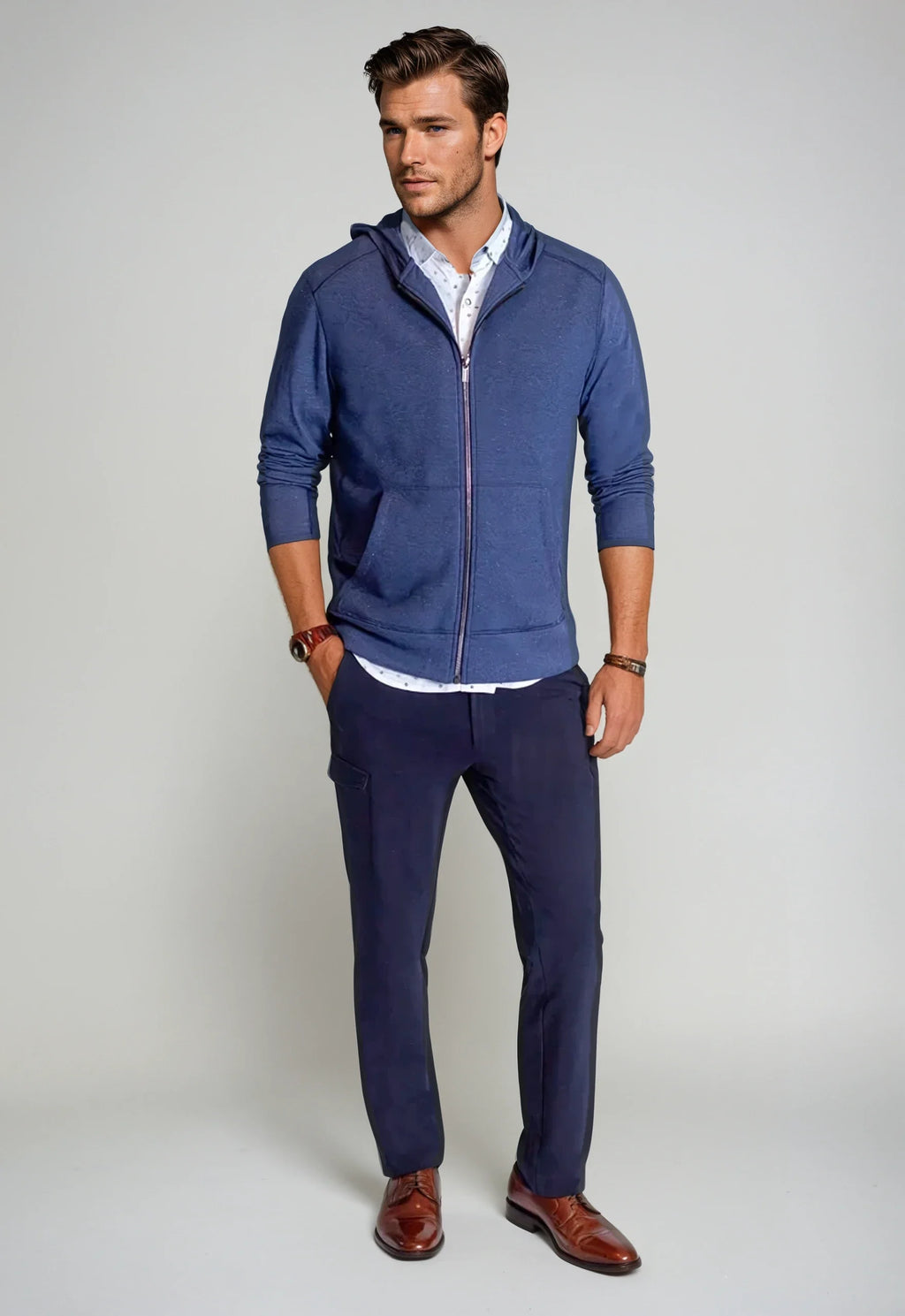 Buki Remix Full Zip Hoodie Sweatshirt — alternative angle