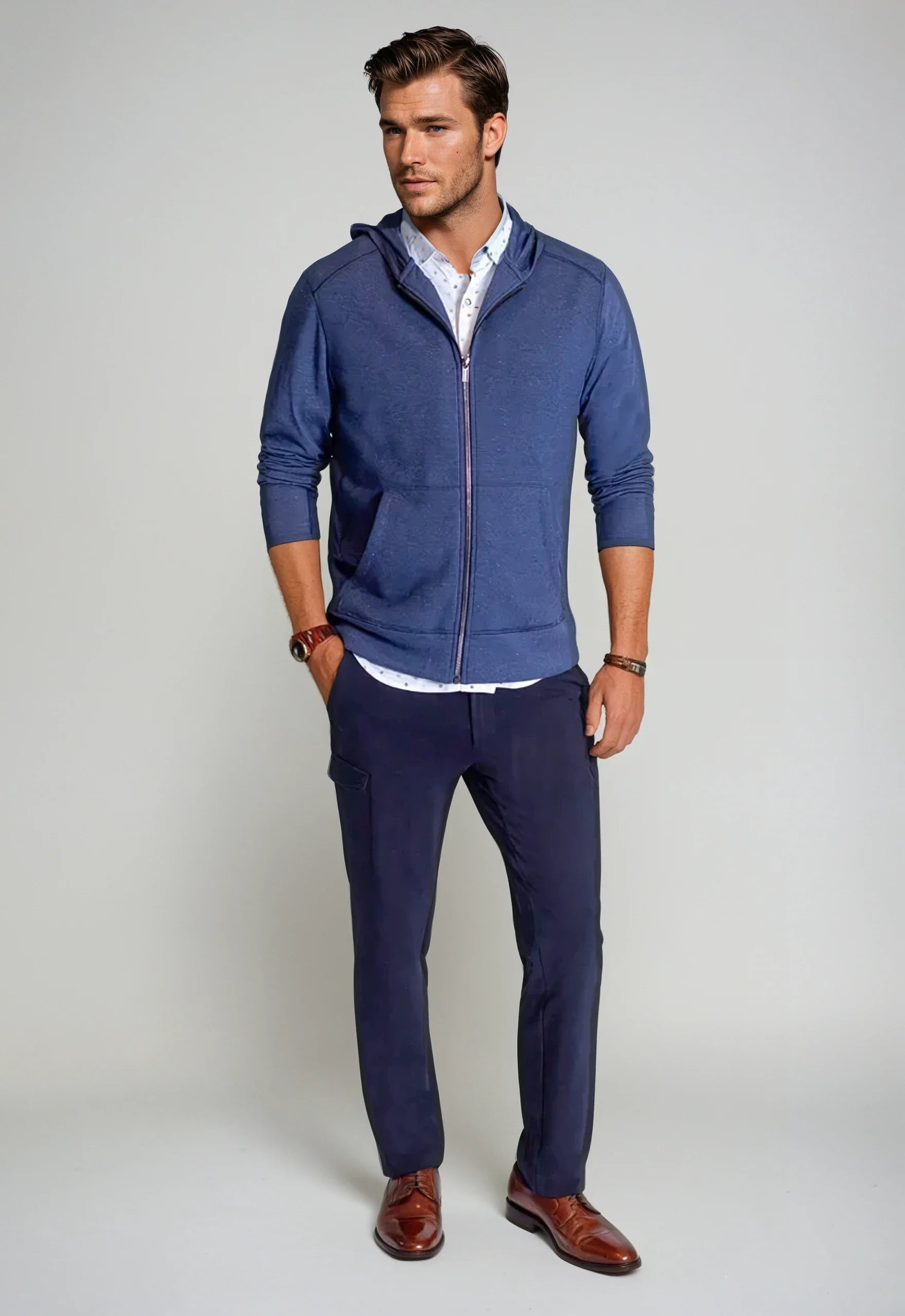 Buki Remix Full Zip Hoodie Sweatshirt — alternative angle