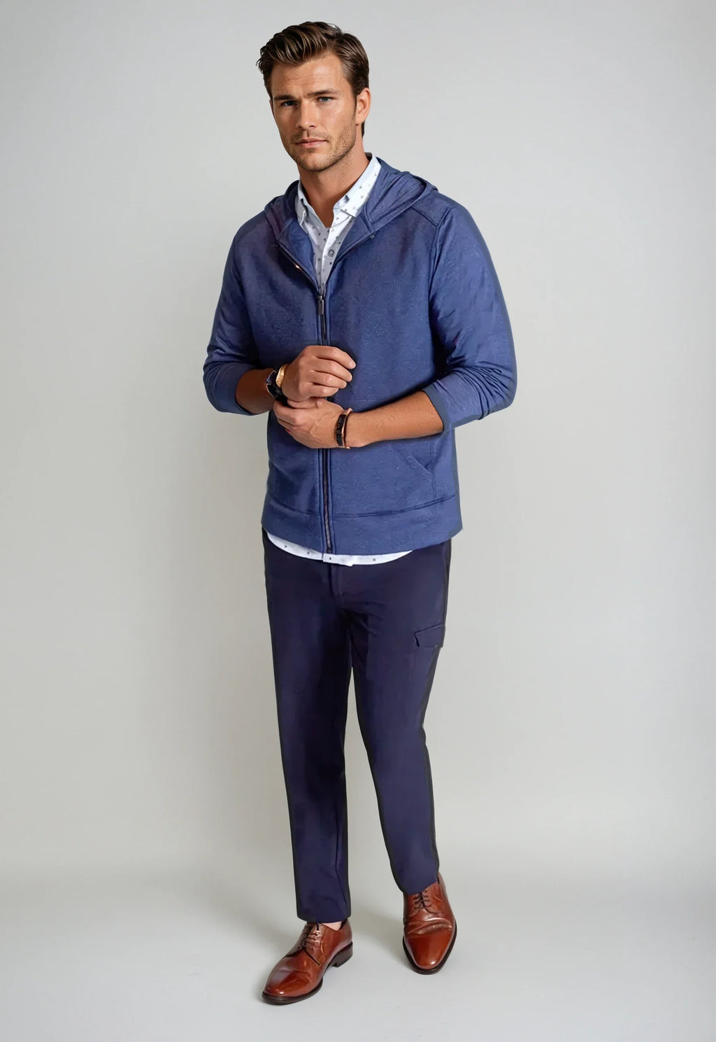 Buki Remix Full Zip Hoodie Sweatshirt — side view