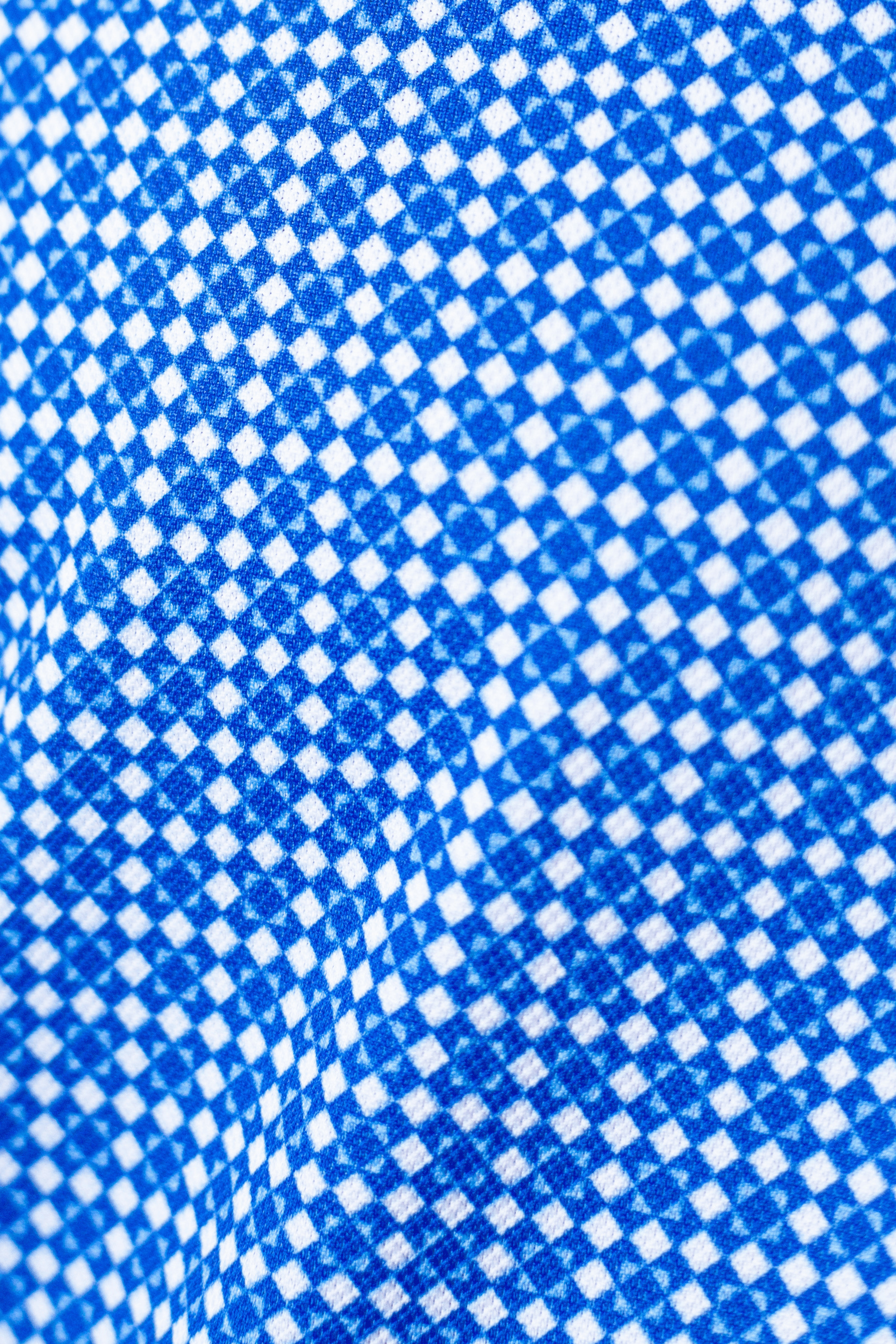 Buki Swiss Check Long Sleeve Tech Shirt - Blue — size reference