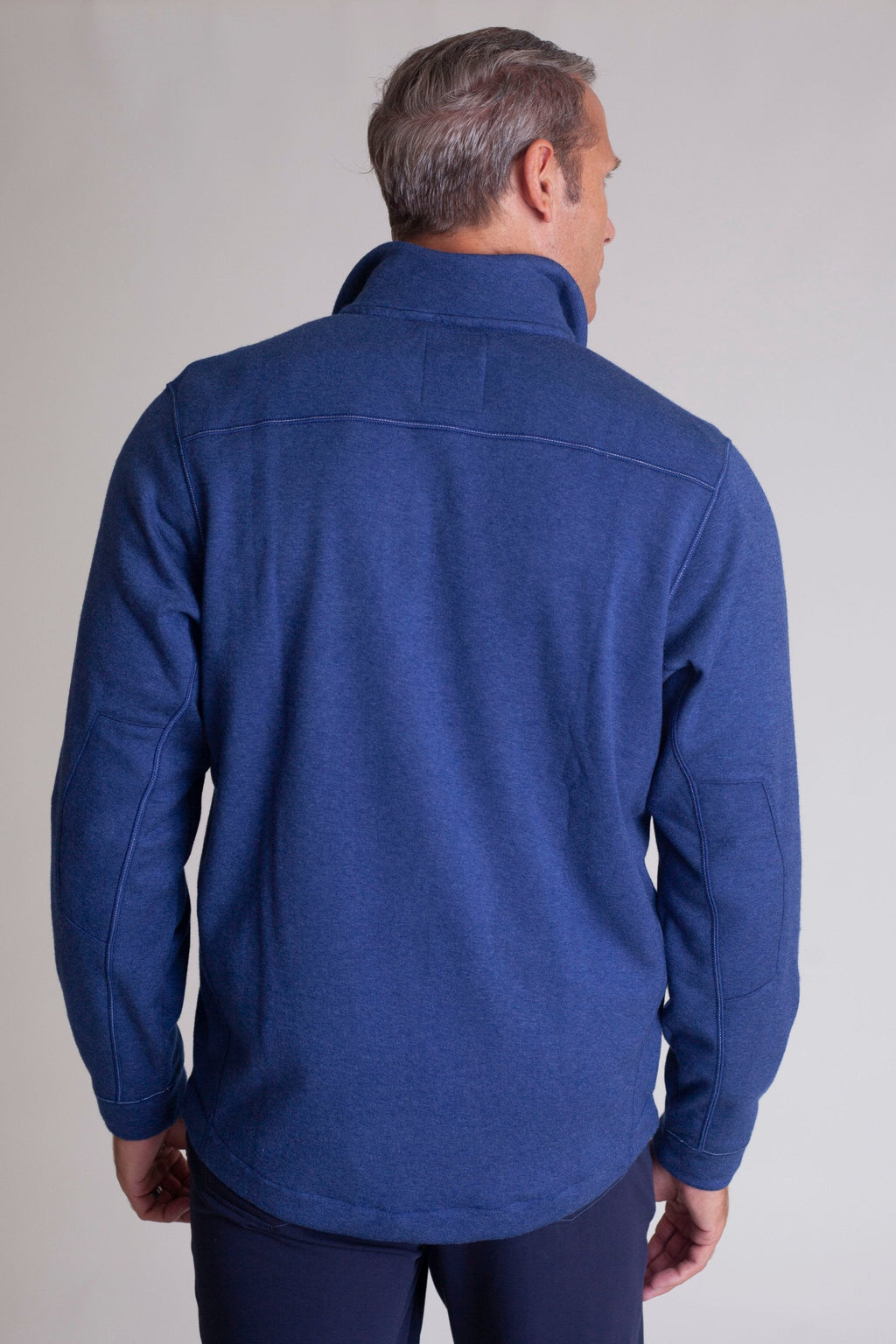 Buki Voey Quarter Zip Sweatshirt - Tokyo Blue — alternative angle