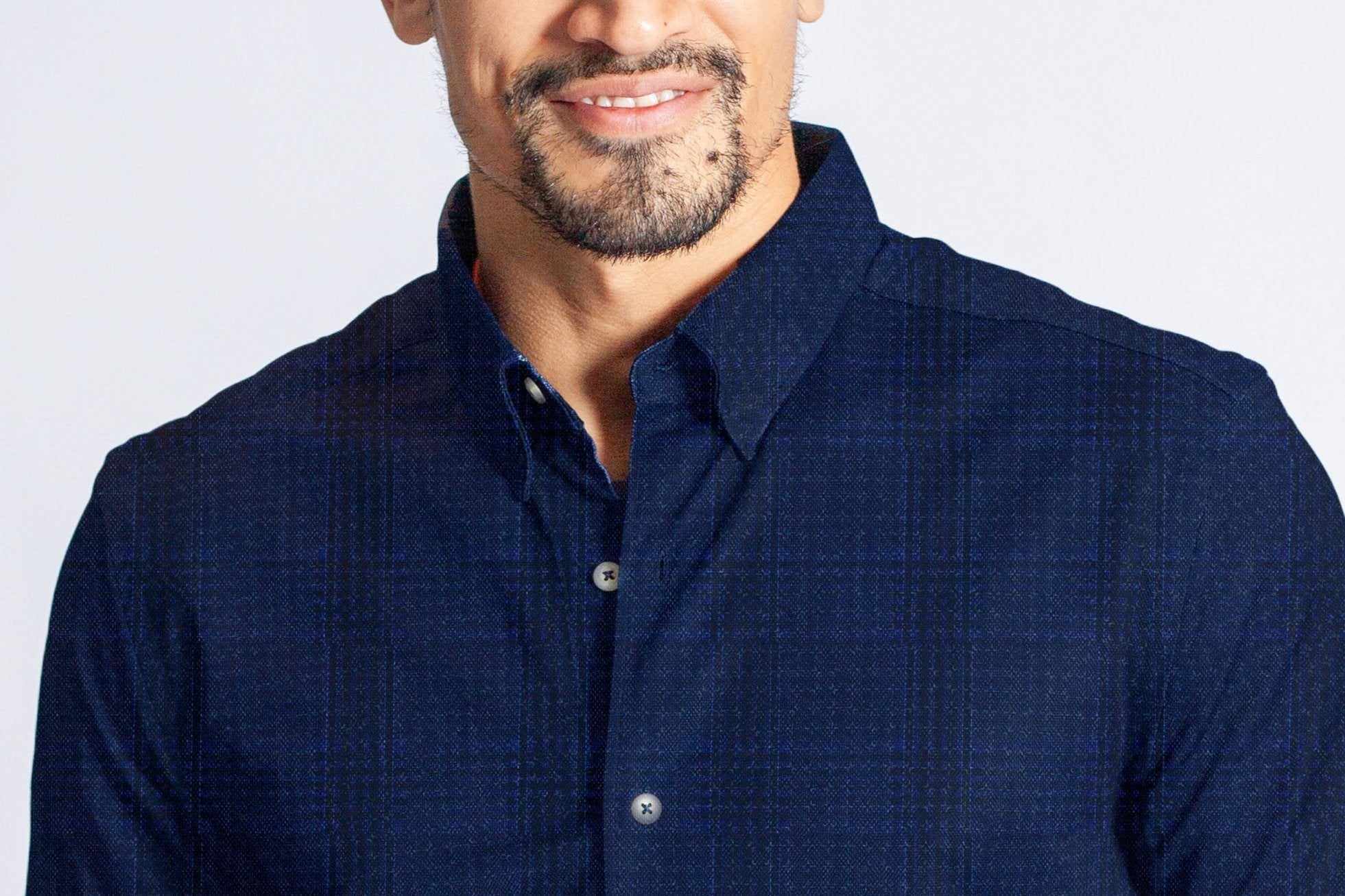 Buki Moody Blues Plaid Long Sleeve Tech Shirt — lifestyle context