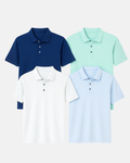 Buki Buki Cinqo Polo 4-Pack - Navy/White/Julep/Blue — main product shot