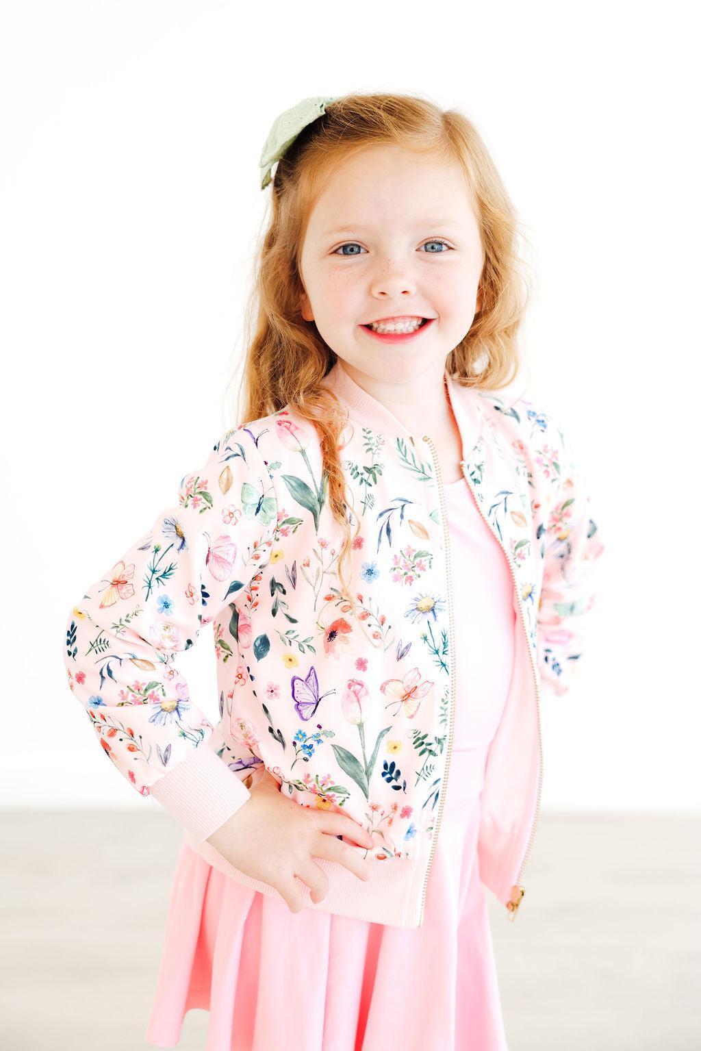 Mila & Rose ® Butterfly Meadows Satin Jacket — alternative angle