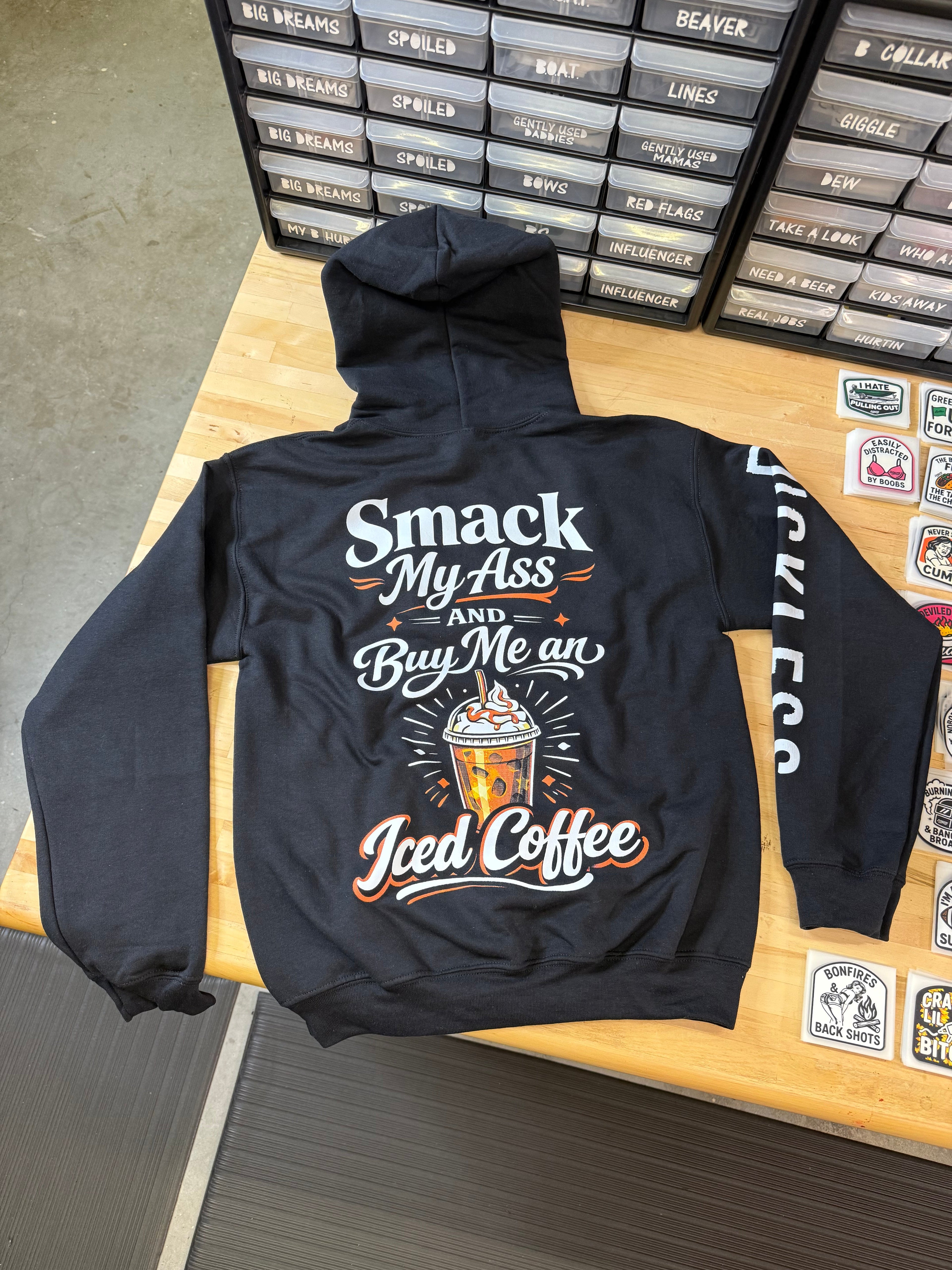 Luckless Outfitters Buy Me An Iced Coffee Hoodie — alternative angle
