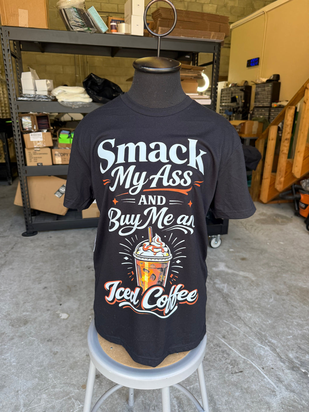 Luckless Outfitters Buy Me An Iced Coffee Tee — back view