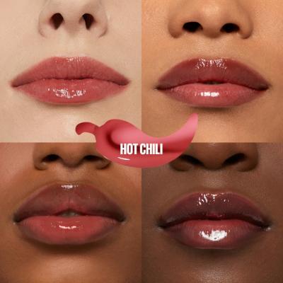 Maybelline Lifter Plump Lip Gloss - Non-Sticky, Long-Lasting Plumping Effect - 006 Hot Chili