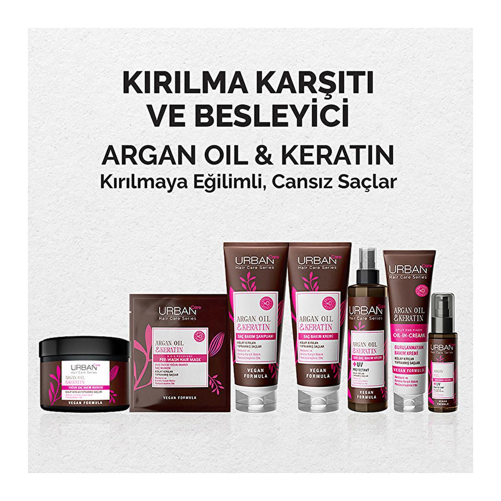 Urban Care Argan Oil Hair Care Serum - Nourishing, Anti-Breakage, Keratin & UV Protection
