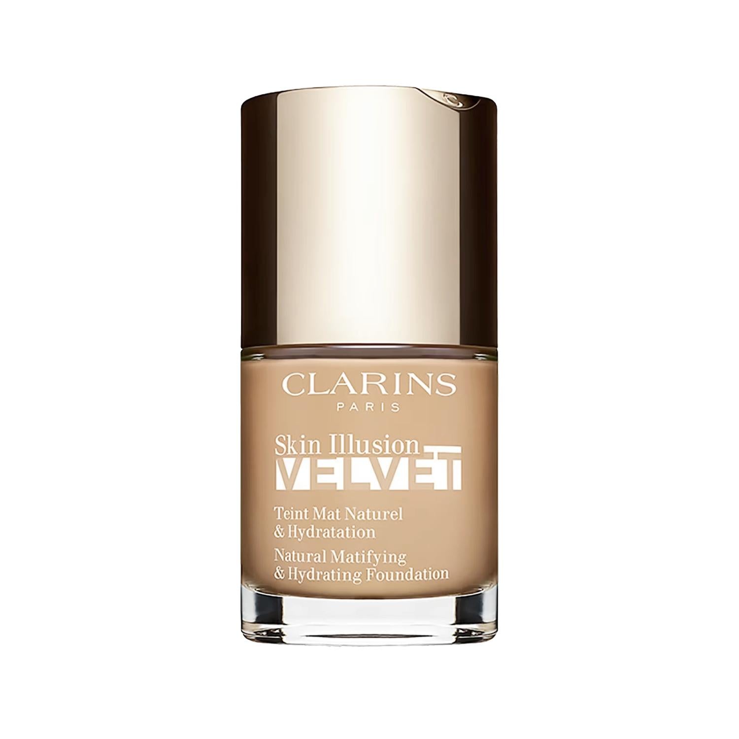 Clarins Skin Illusion Velvet Foundation: Achieve Natural Matte Finish, Flawless Complexion - 108.3N Shade