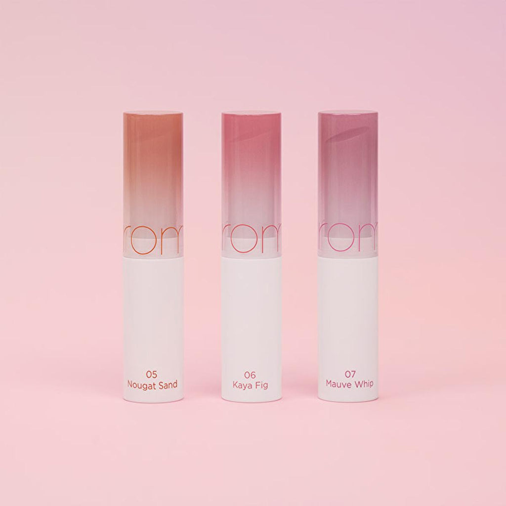 rom&nd Glasting Melting Balm Trio: Hydrating & Glossy Korean Lip Balm Set with Plant-Based Oils for Intense Moisturization