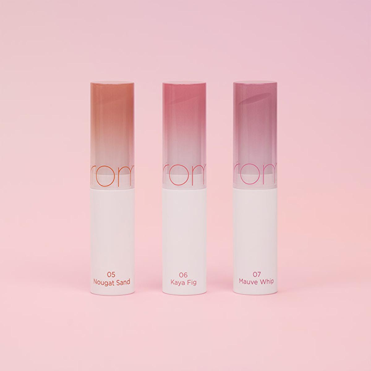 rom&nd Glasting Melting Balm Trio: Hydrating & Glossy Korean Lip Balm Set with Plant-Based Oils for Intense Moisturization