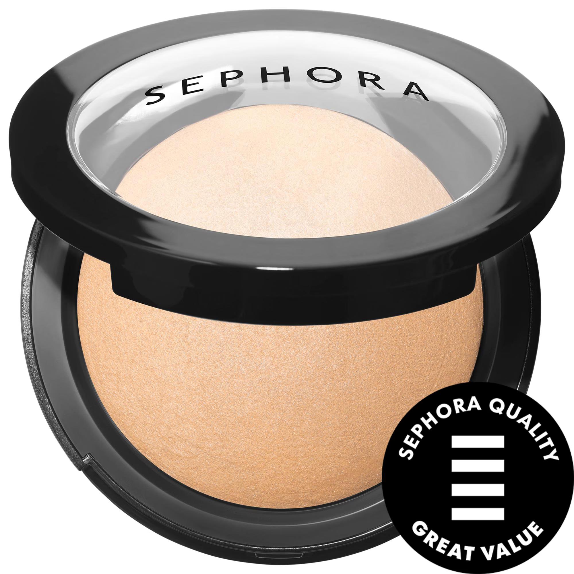 Sephora Collection Microsmooth Baked Face Powder Foundation: Light, Buildable Coverage - Paraben & Gluten-Free, Cruelty-Free, Noncomedogenic