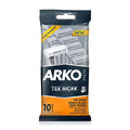 Arko Men's Razor Blades - Patented Technology for Smooth Shave, Anti-Irritation, Ergonomic Grip