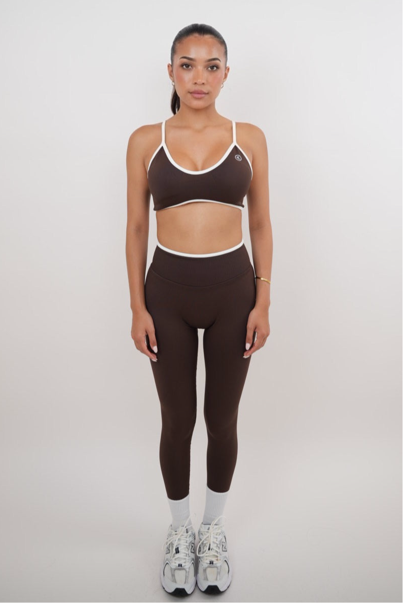 KIMITH BRAND Passion is Power Brown Legging — detail close-up