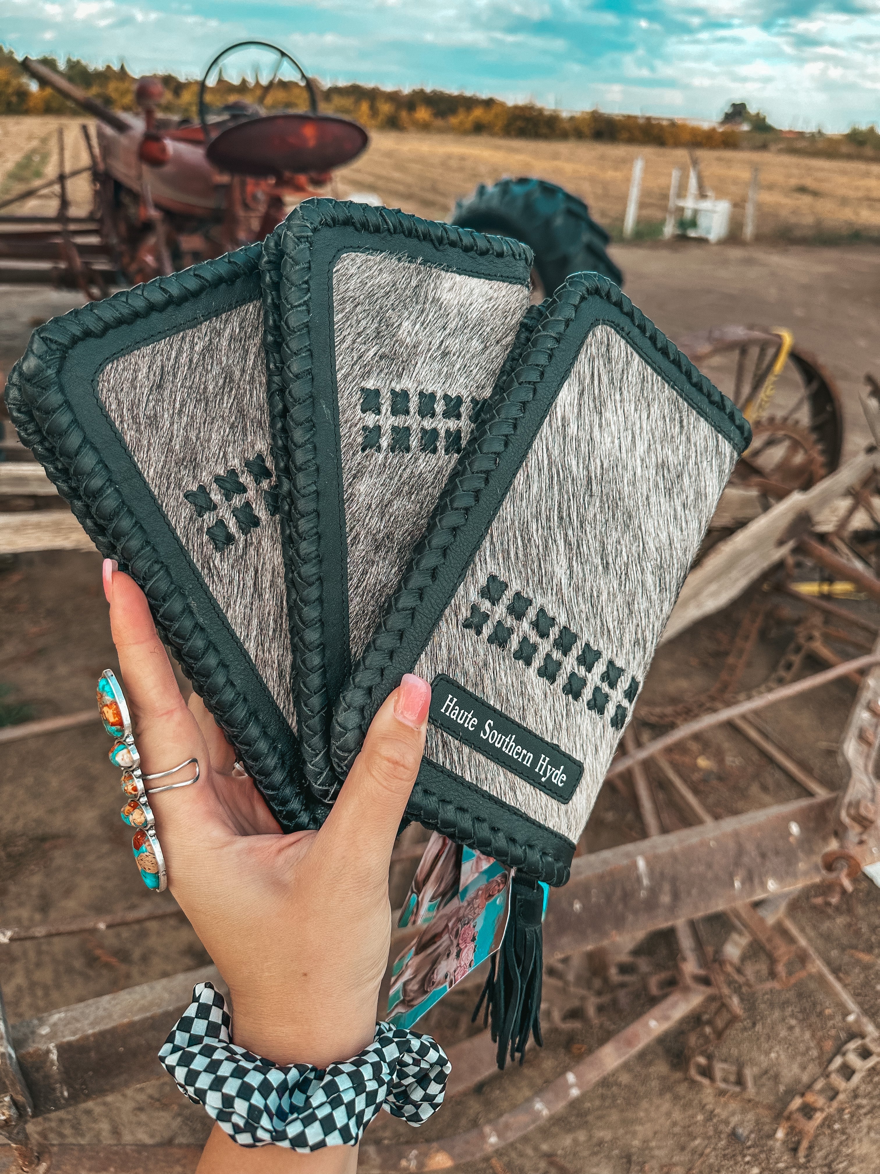 Haute Southern Hyde The Hazy Wesson (Black Leather) Wallet a Haute Southern Hyde by Beth Marie Exclusive — alternative angle