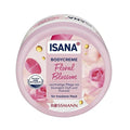 Isana Body Cream Jar Floral Blossom 500ml - Vegan Moisturizer for Dry Skin with Coconut Oil