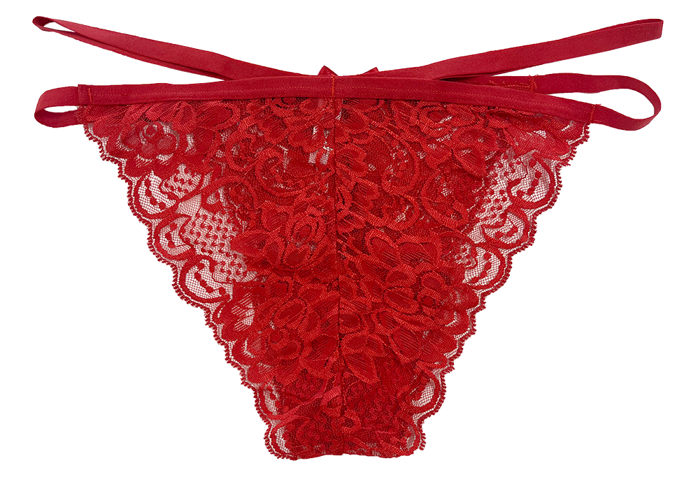 Love Libby Panties Lace Cheeky with Elastic Straps, XS-2X — in-use photo