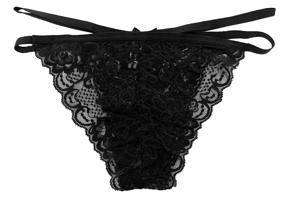 Love Libby Panties Lace Cheeky with Elastic Straps, XS-2X — product on model