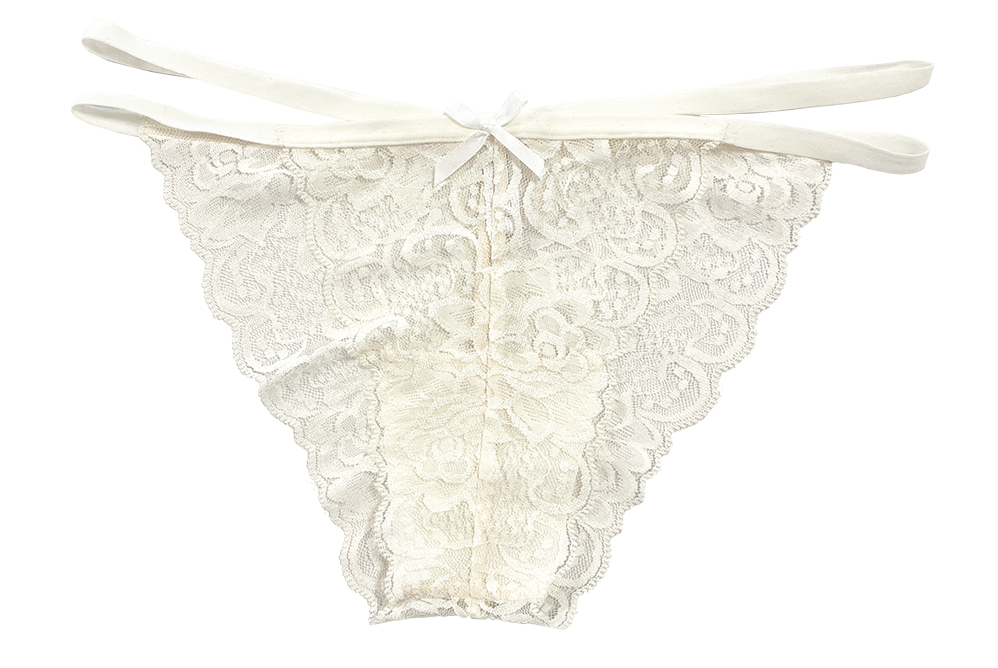 Love Libby Panties Lace Cheeky with Elastic Straps, XS-2X — side view