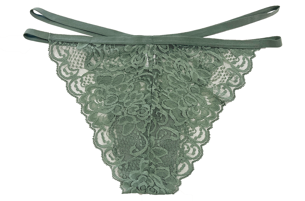 Love Libby Panties Lace Cheeky with Elastic Straps, XS-2X — alternative angle