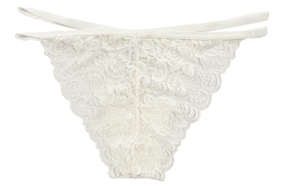 Love Libby Panties Lace Cheeky with Elastic Straps, XS-2X — back view