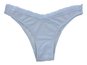 V-Front Mesh Cheeky with Lace, XS-2X