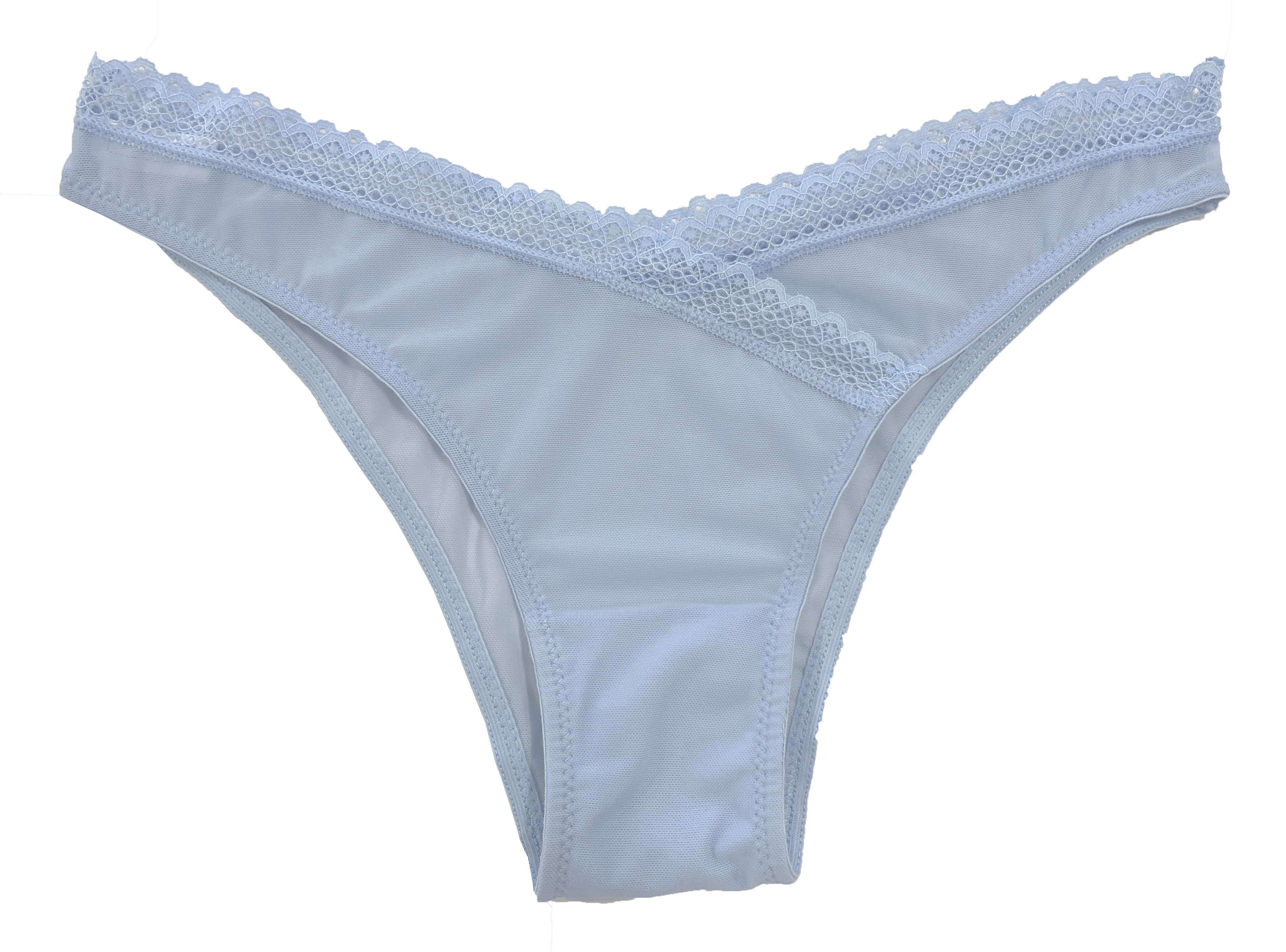 Love Libby Panties V-Front Mesh Cheeky with Lace, XS-2X — main product shot