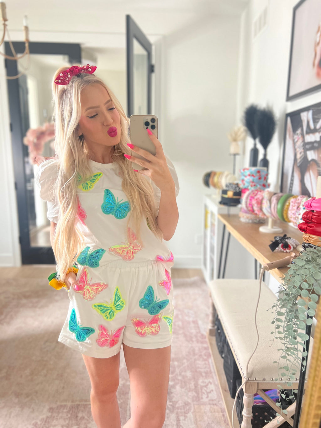 Pretty Little Patriot Pretty Little Patriot Butterfly Set — lifestyle worn / used context