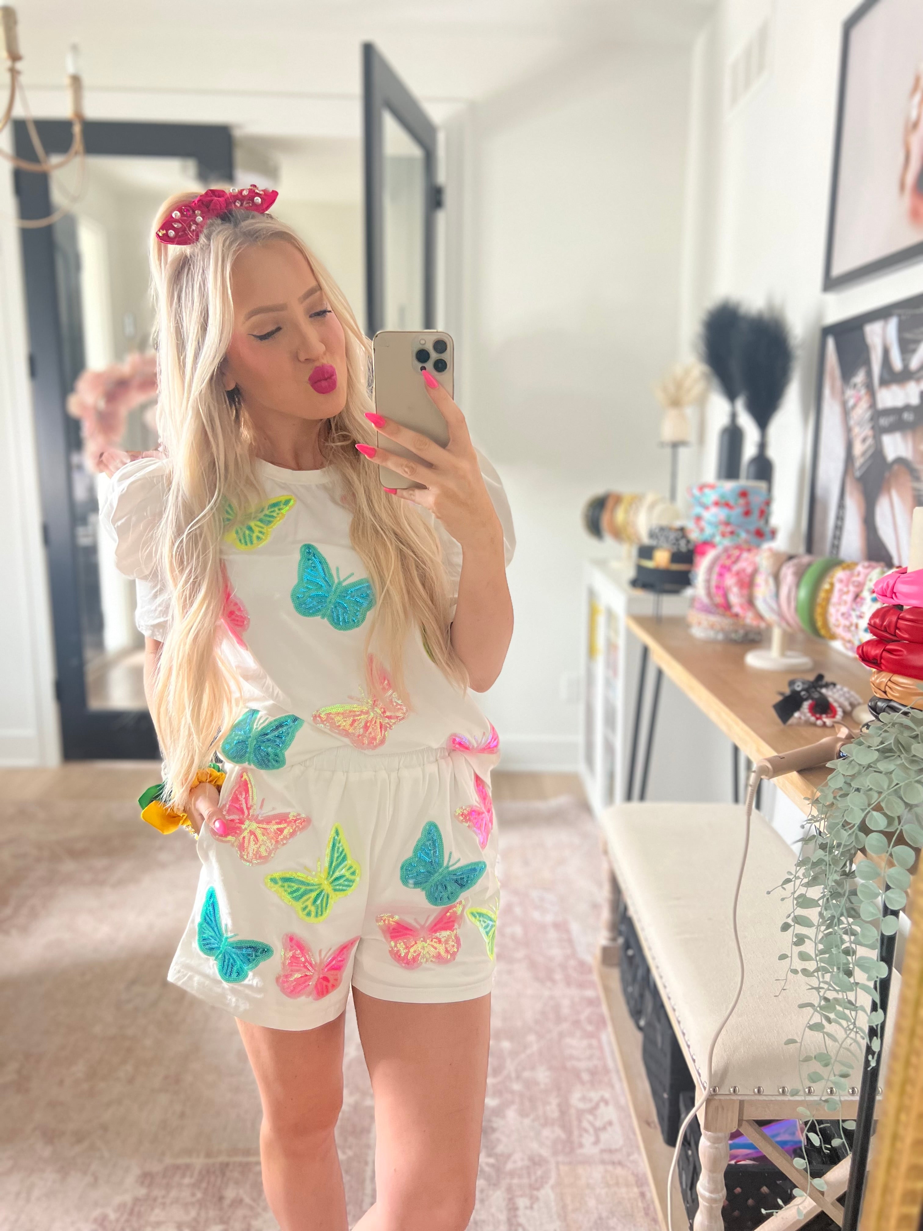Pretty Little Patriot Pretty Little Patriot Butterfly Set — lifestyle worn / used context