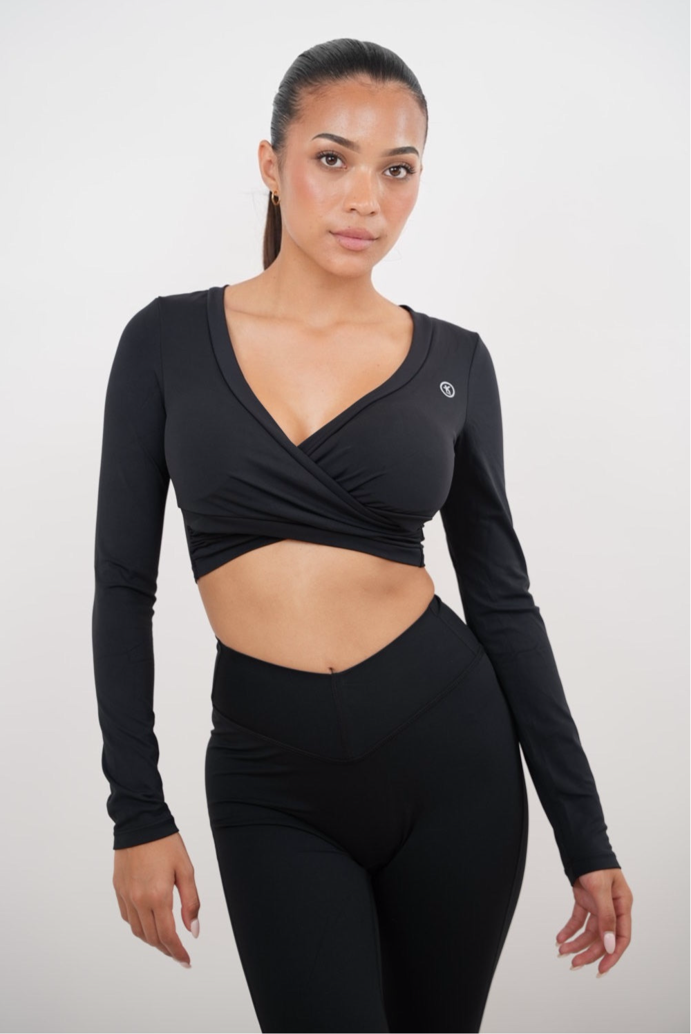 KIMITH BRAND I Am Present Black Elegant Top — main product shot