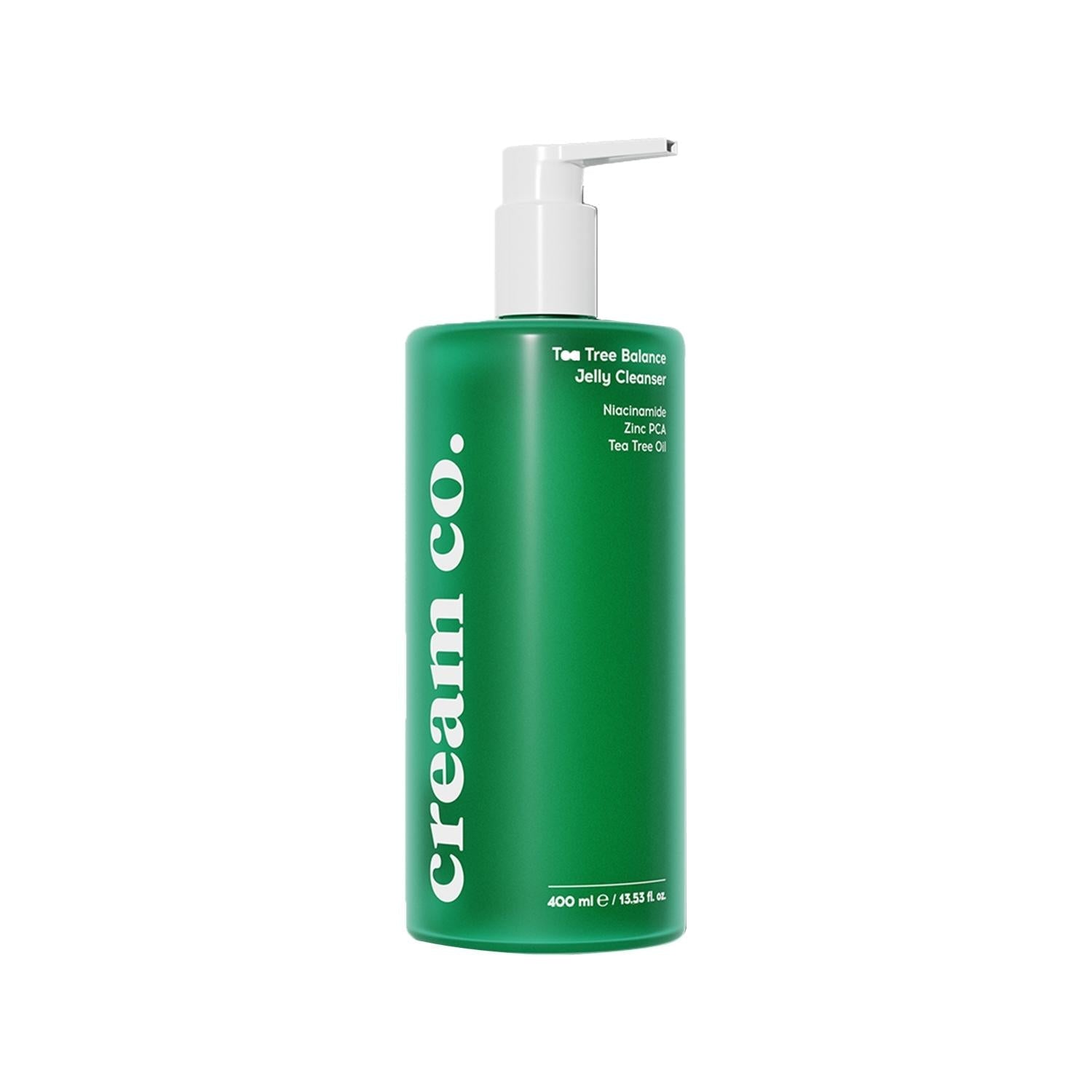 Cream Co. Tea Tree Balance Jelly Cleanser - Gentle Vegan Skincare for Balanced Skin