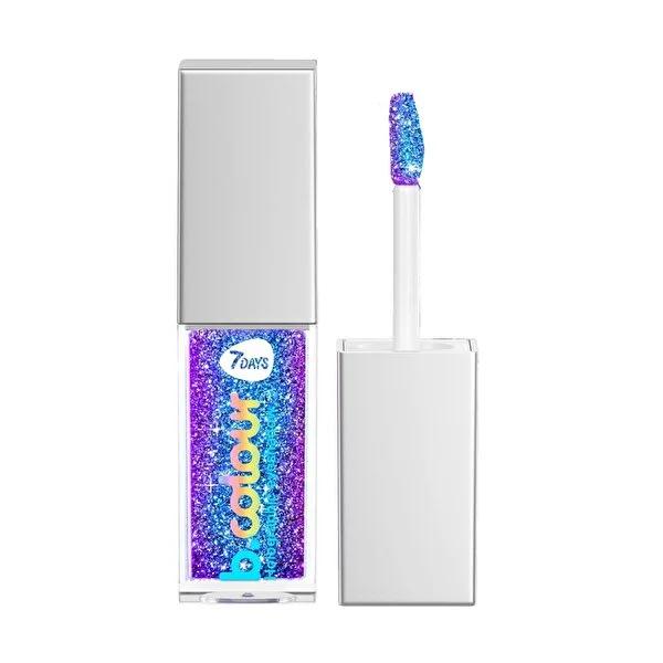 7Days Storm Holographic Liquid Eyeshadow: Long-Lasting Silver Glitter Eye Makeup for a Shimmering, Eye-Catching Look