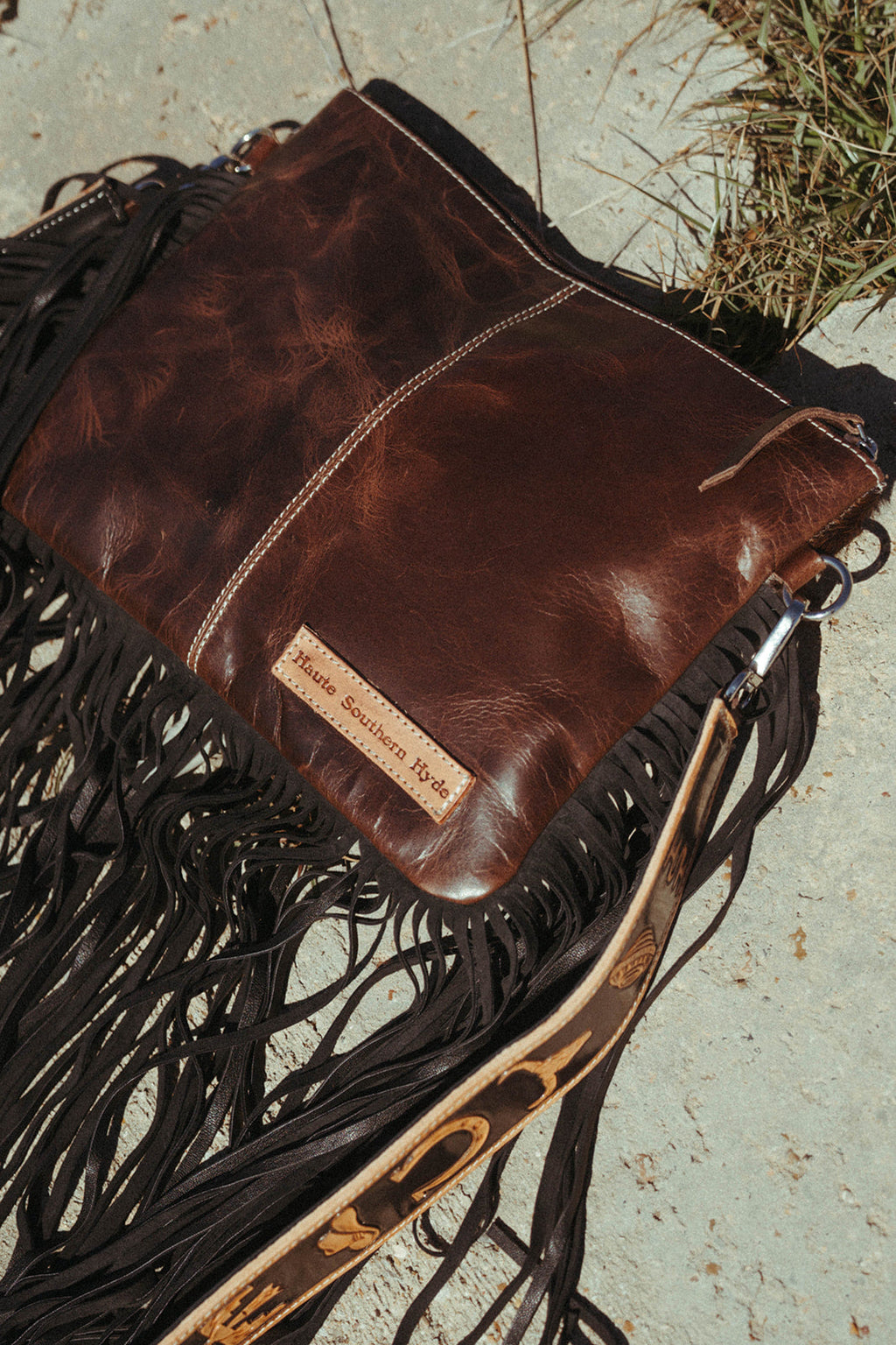 Haute Southern Hyde The Western & Branded Crossbody a Haute Southern Hyde by Beth Marie Exclusive — in-use photo