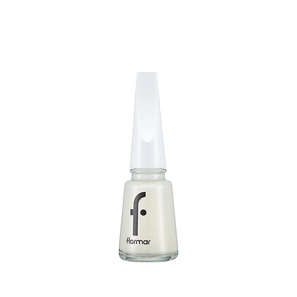 Flormar High Pigment White Nail Polish: Long Lasting, Chip Resistant, Glossy Finish & Enriched with Minerals for Nail Care