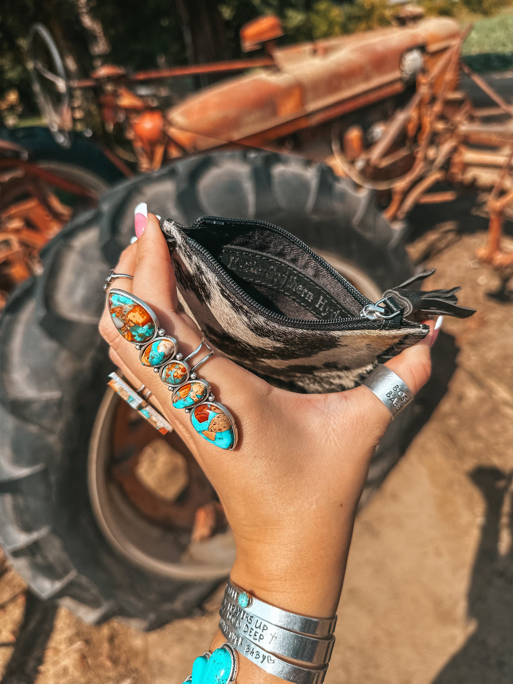 Haute Southern Hyde The Ryder Card Holder (Black Leather) a Haute Southern Hyde by Beth Marie Exclusive — lifestyle context