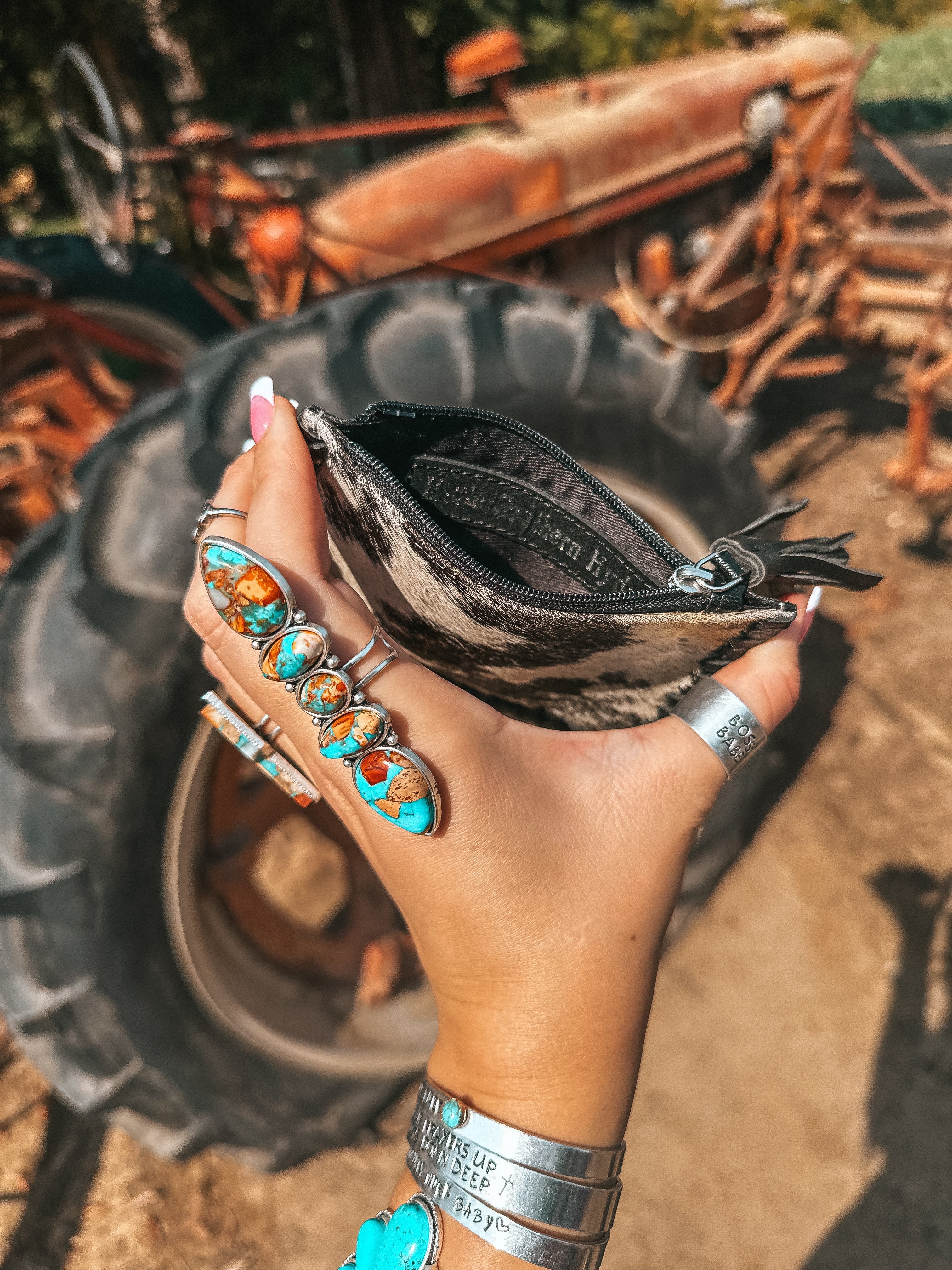 Haute Southern Hyde The Ryder Card Holder (Black Leather) a Haute Southern Hyde by Beth Marie Exclusive — lifestyle context