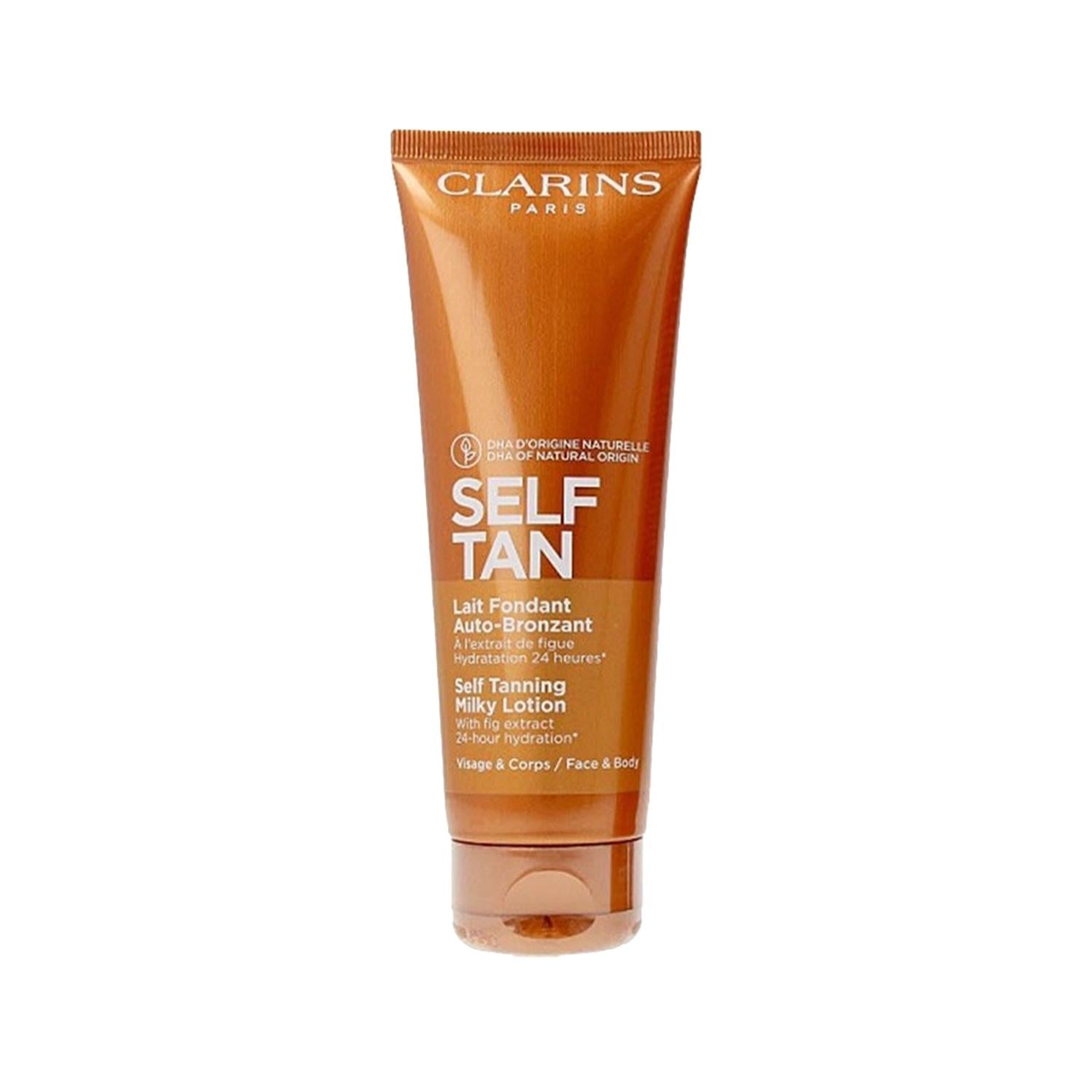 Clarins Self Tanning Milky Lotion - Hydrating Sunless Tan Solution for Natural-Looking Glow