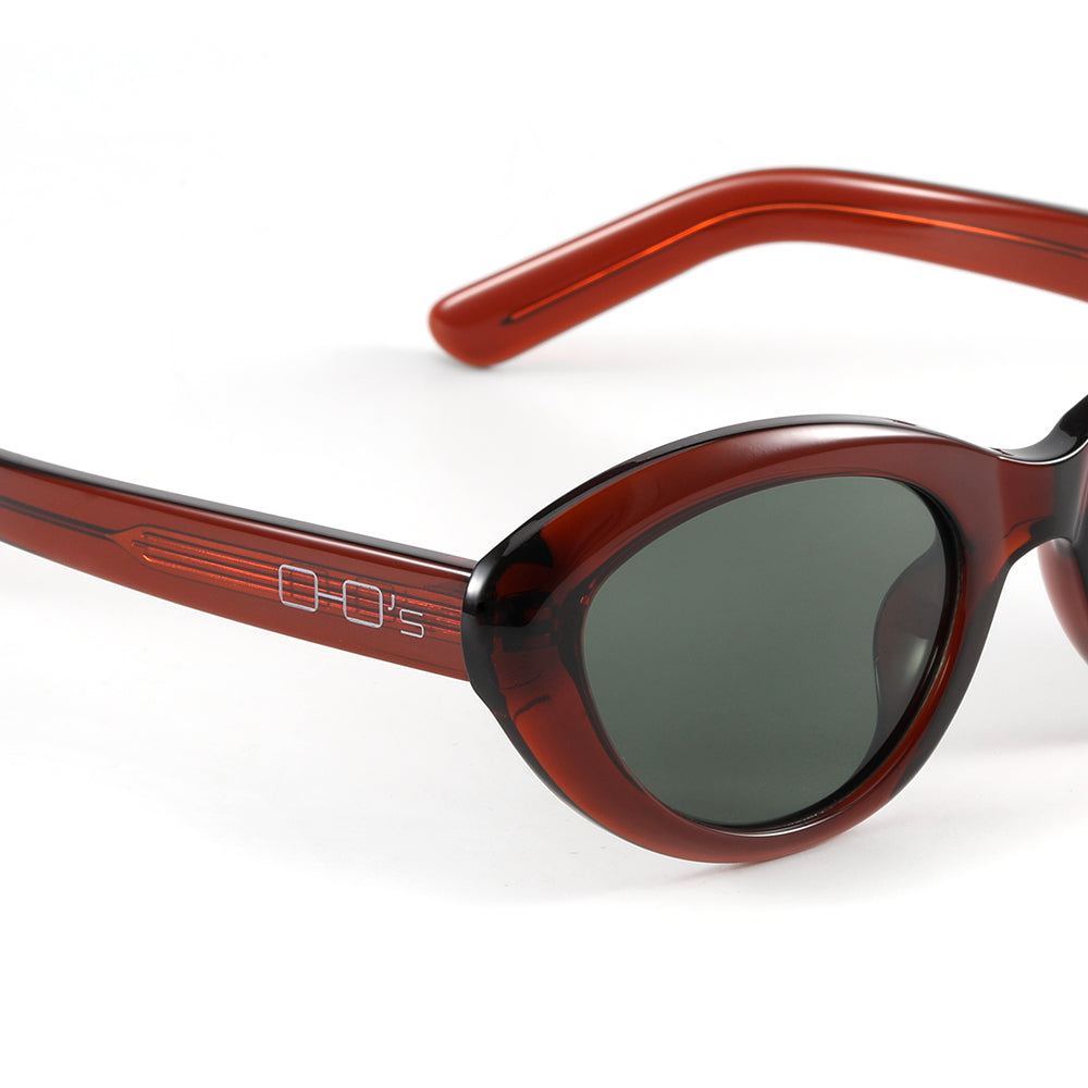 OHO's OHO's PARADISE Sunglasses (Color Variant 4) — Oversized Round Frames — OHO's branding close-up