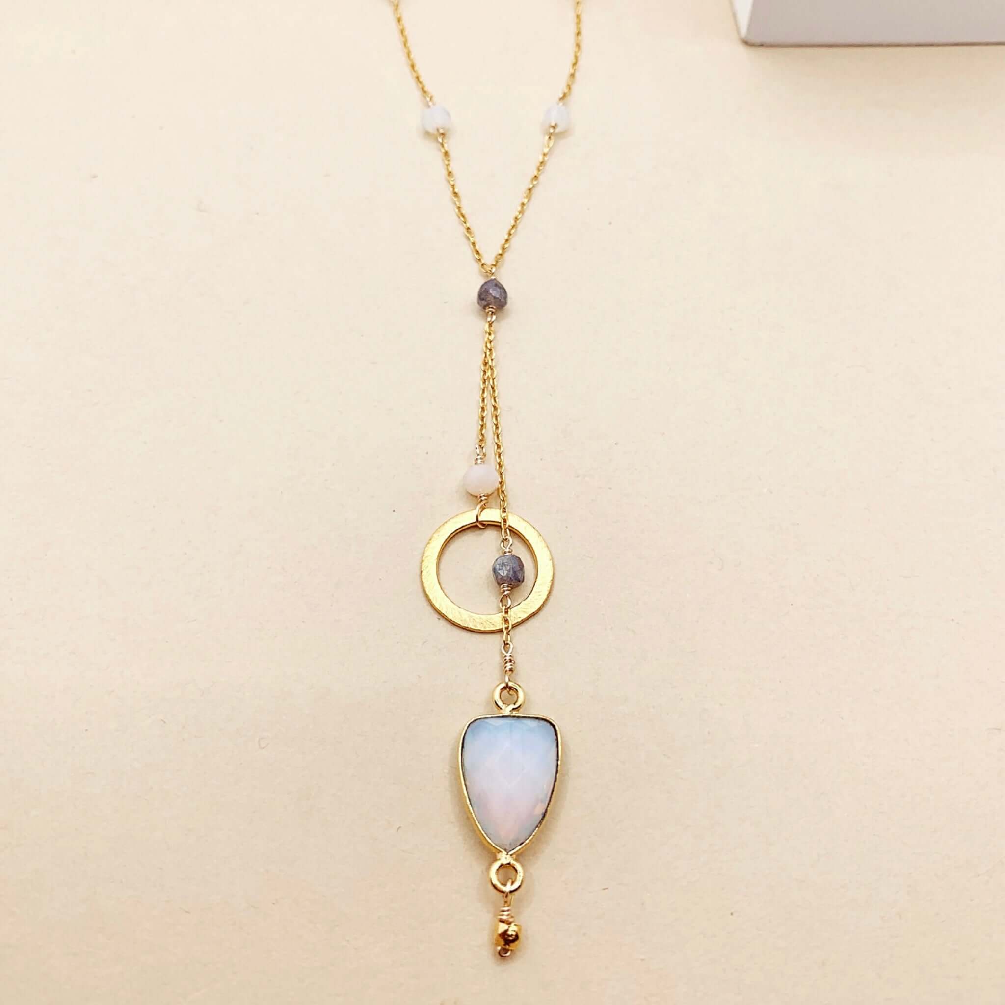 PARKEN JEWELRY PARKEN JEWELRY Opalite Ballet Necklace — main product shot