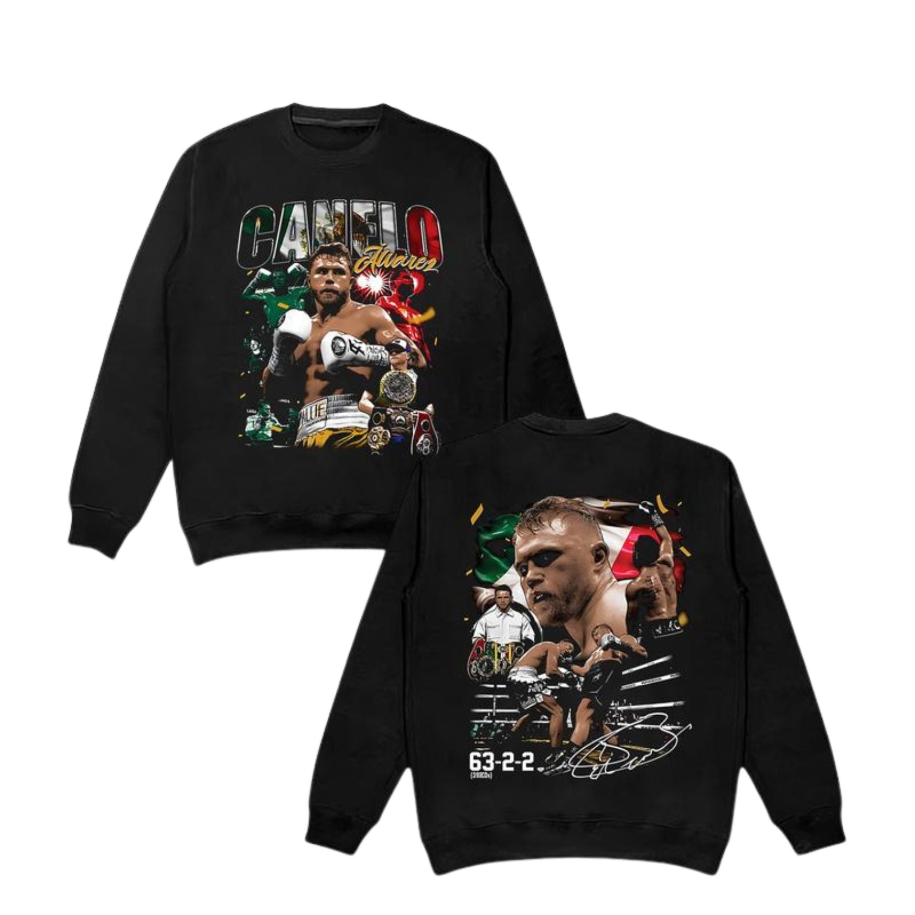Pasimax CANELO Sweatshirt – Retro Fight Night Boxing Graphic Top — main product shot
