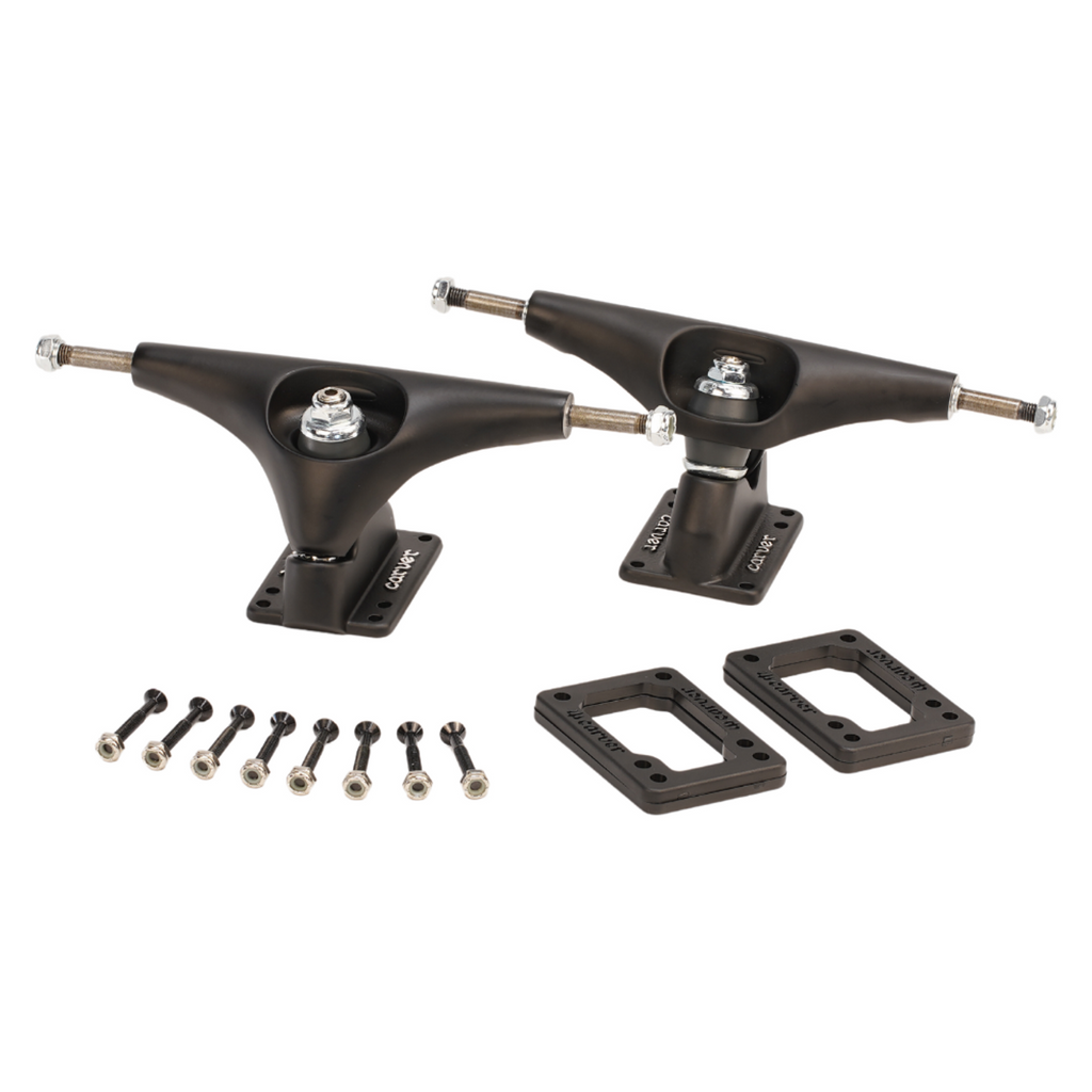 Carver CX Hollow Truck Set 6.5″ - Coal Satin (Set of 2) by Skates USA