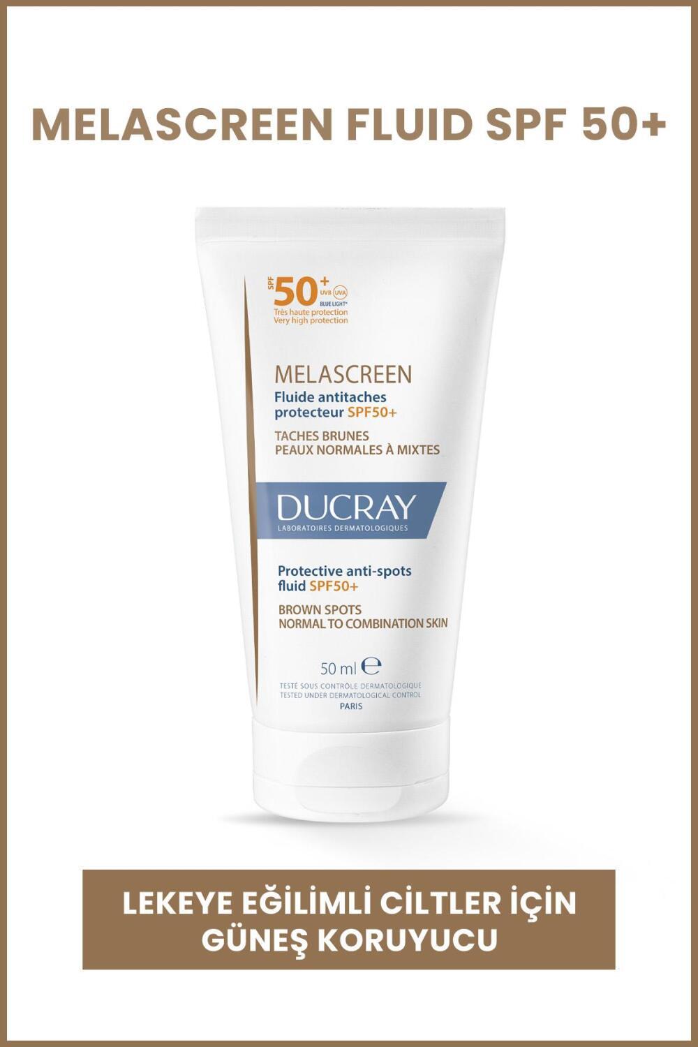 Ducray Melascreen Protective Anti-Spot Fluid SPF50+ - Anti-Aging, Water-Resistant Sunscreen for Sensitive Skin - 1.69 fl oz