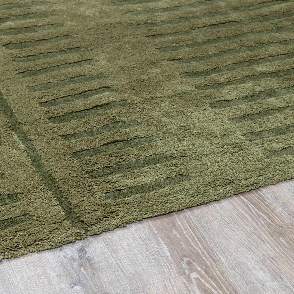 Washable Wool Rug - Green - Clearance – Boutique Rugs, view 10