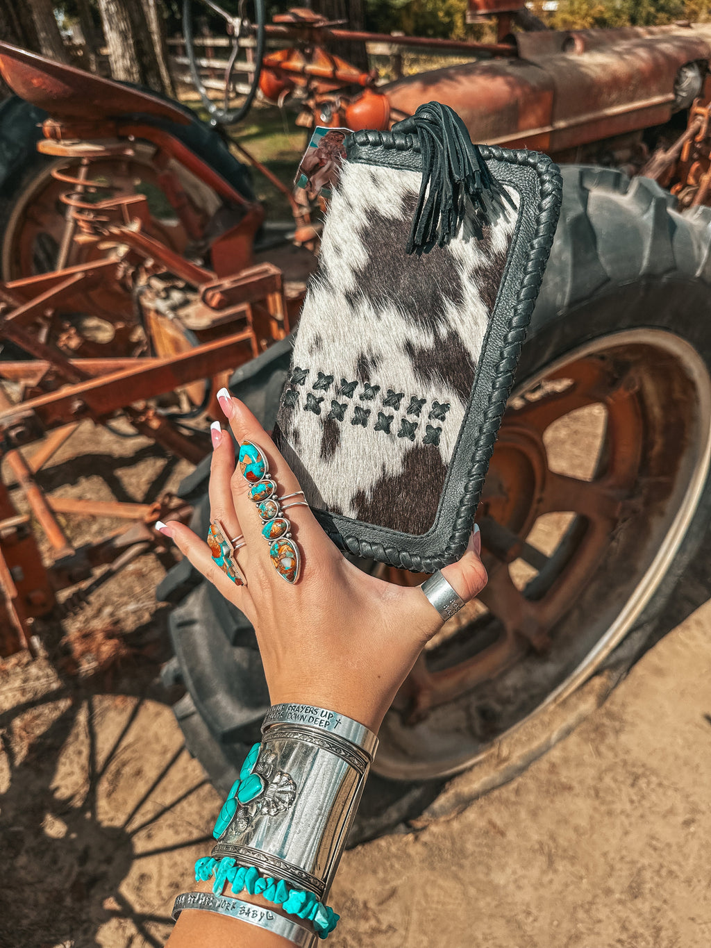 Haute Southern Hyde The Wesson (Black Leather) Wallet a Haute Southern Hyde by Beth Marie Exclusive — back view