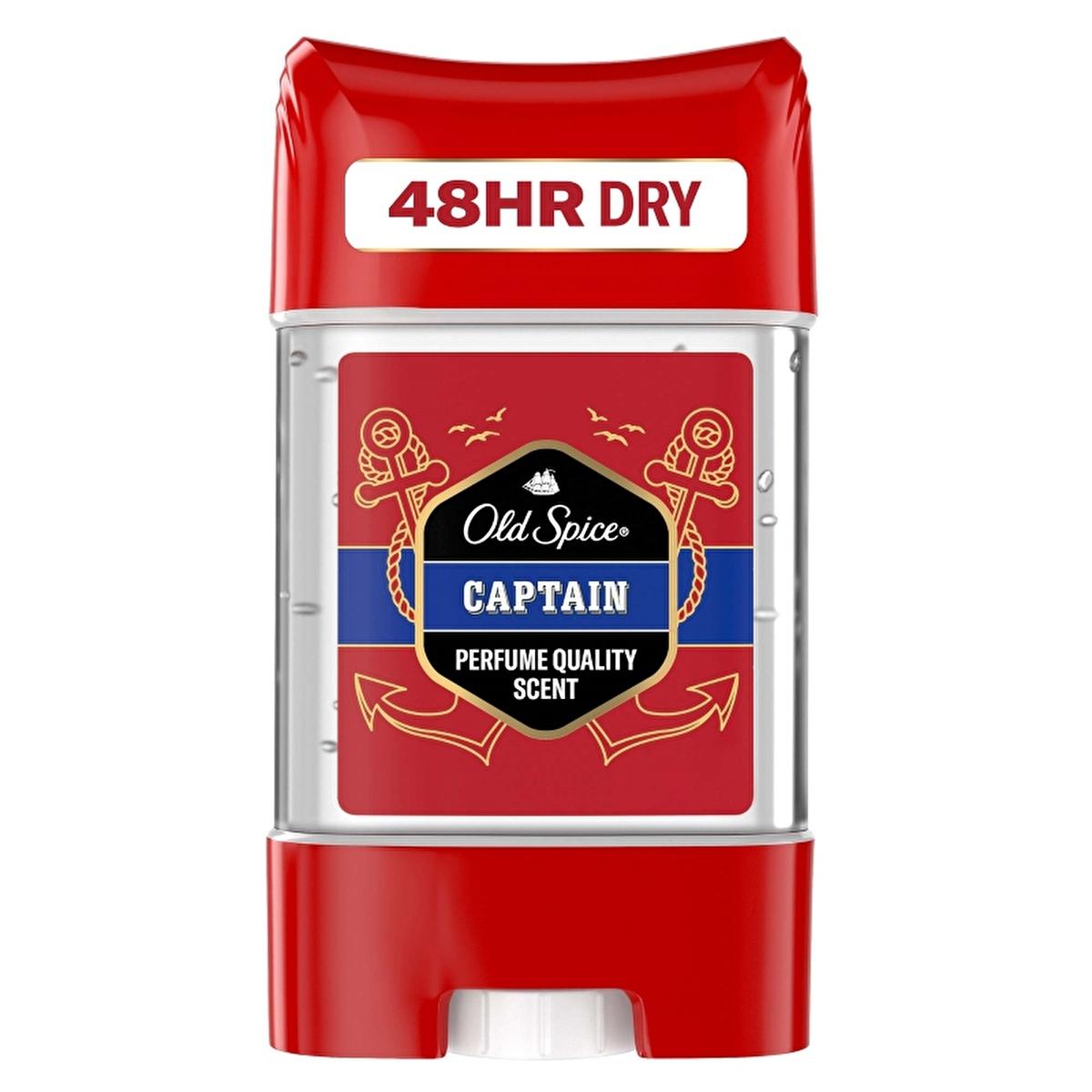 Old Spice Captain Men's Clear Gel Deodorant Stick - Long Lasting Freshness for the Modern Adventurer