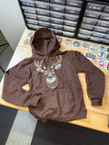 Luckless Outfitters Faux Rhinestone Buck Hoodie — detail close-up