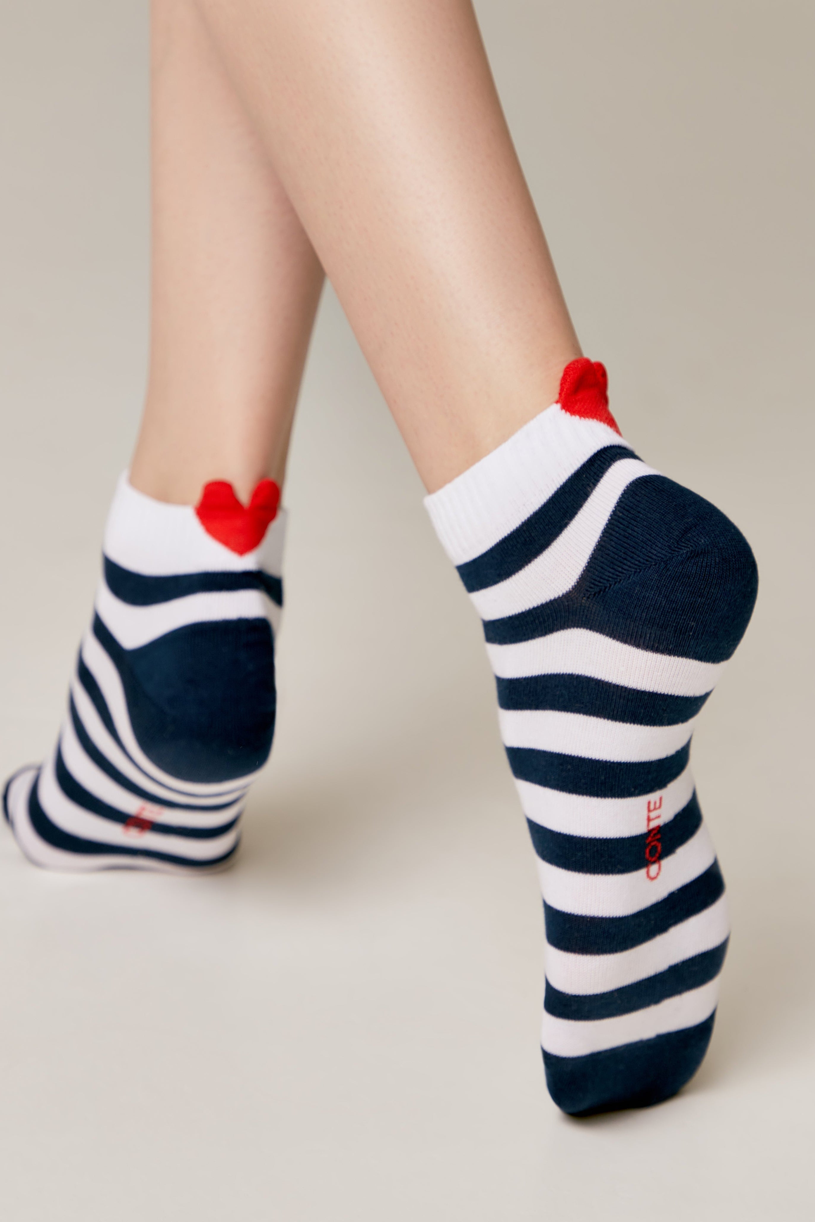 TheRanok.com Cotton Ankle Socks Conte Active - Stripes 223 — main product shot