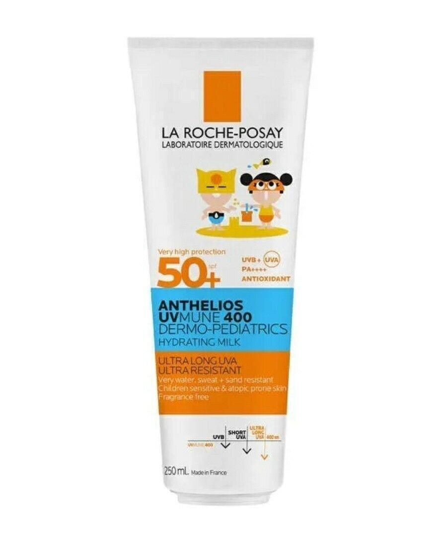 La Roche Posay Anthelios Dermo Pediatrics Hydrating Milk SPF50+ - Fragrance-Free Sunscreen for Kids with Thermal Water