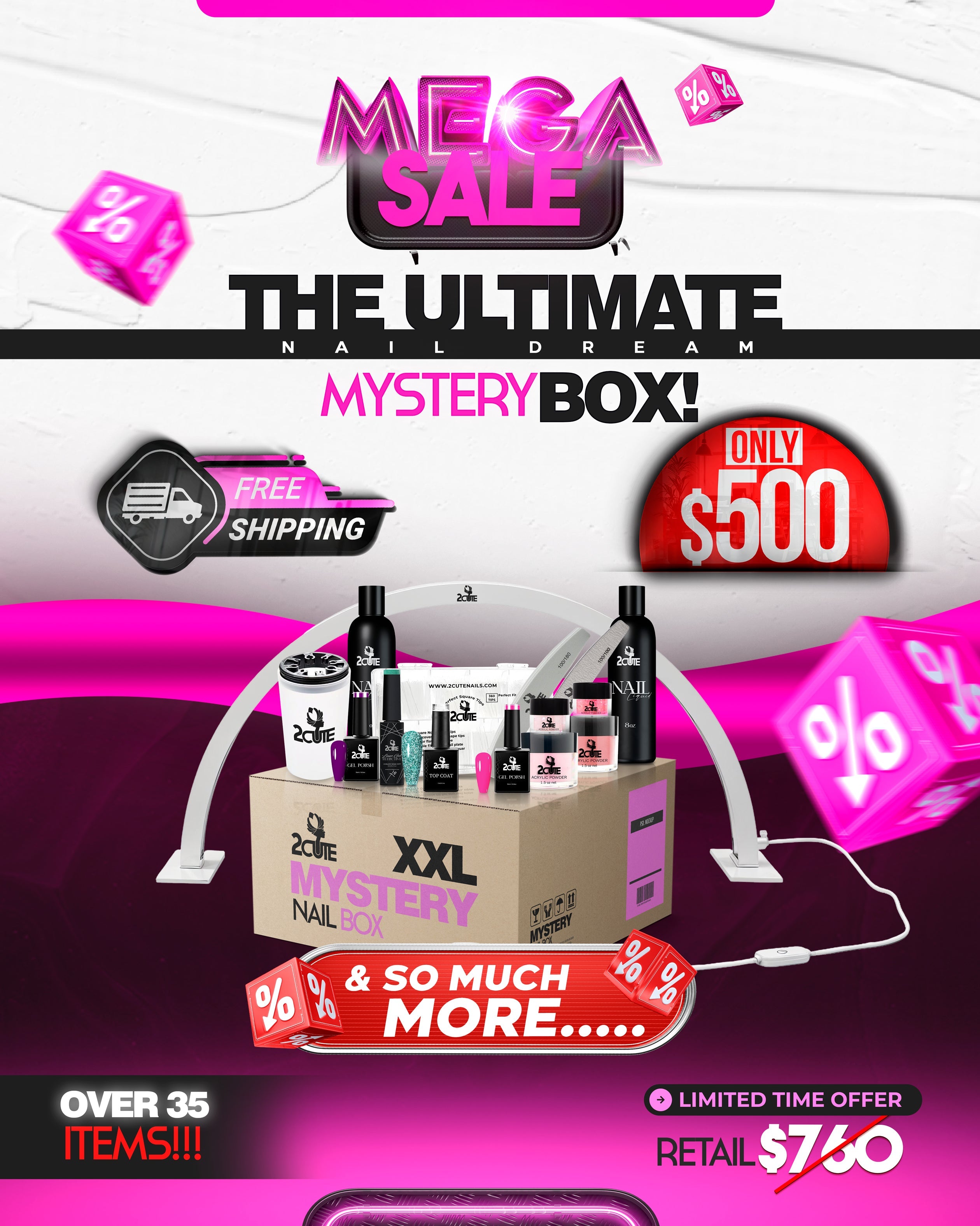 The Ultimate Nail Dream Mystery Box Free Shipping – 2Cute Nails